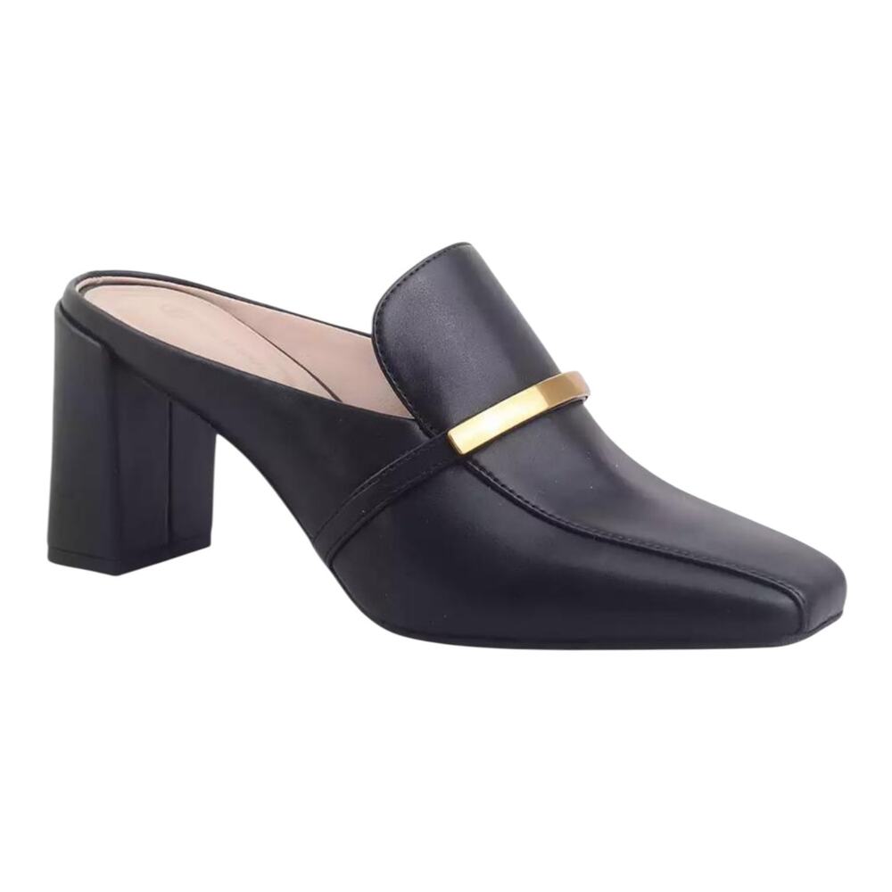 Giani Bernini Women's Danyell Snip Toe Block Heel Mules Ocean Night Size 7 1/2
